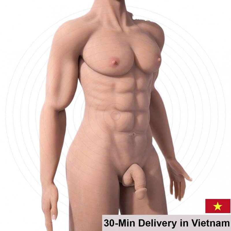 Allen Male Sex Doll 8 Pack Abs Removable Waterproof Gay Sextoy 