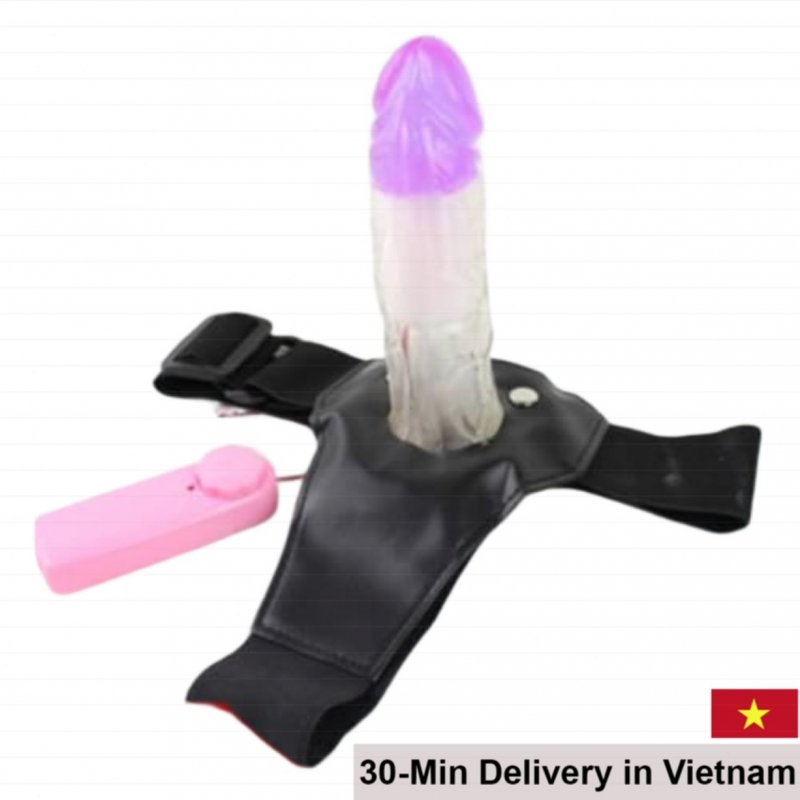 Nikibot Hollow Strap-On Vibrator Premium Silicone Wearable 