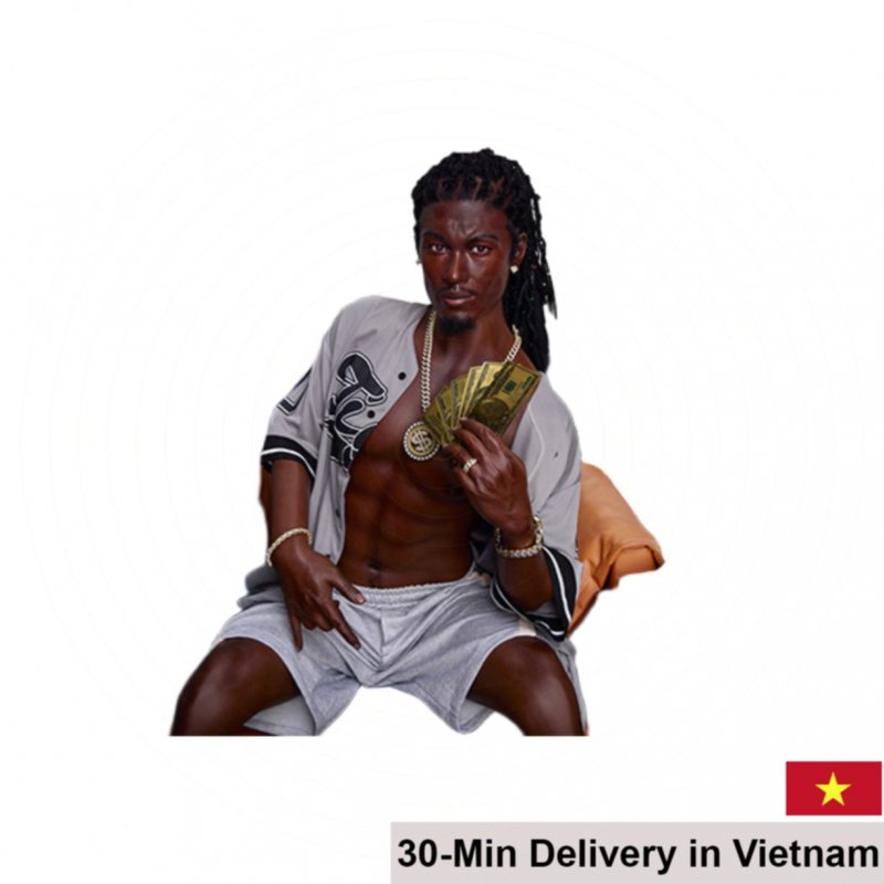 Irontech M7 Black Male Realistic Sex Doll 170cm 