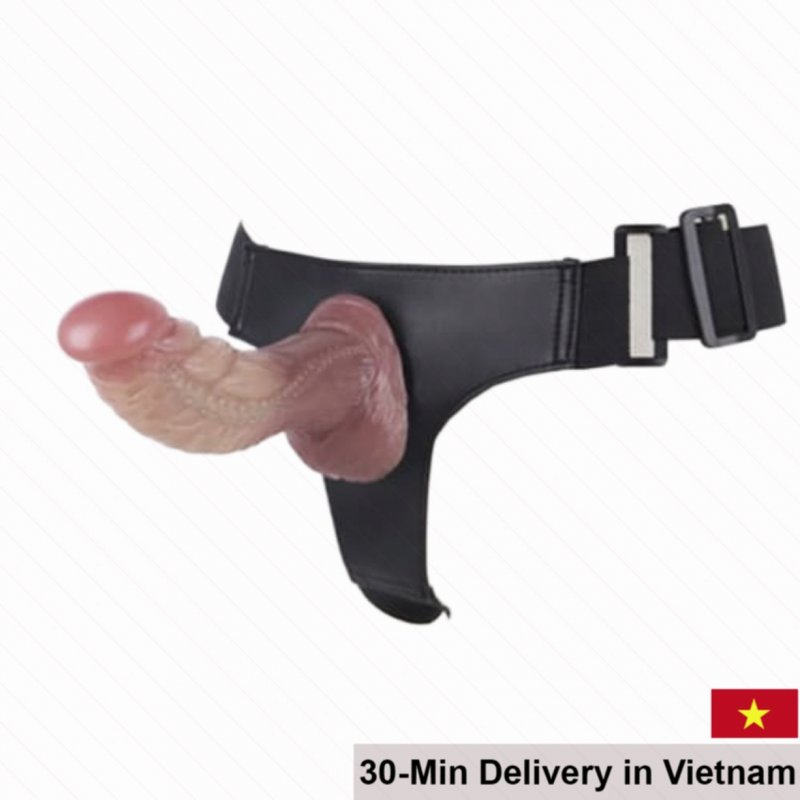 Baile Strap-On Double Silicon Medical Grade For Men Women Comfortable Play 