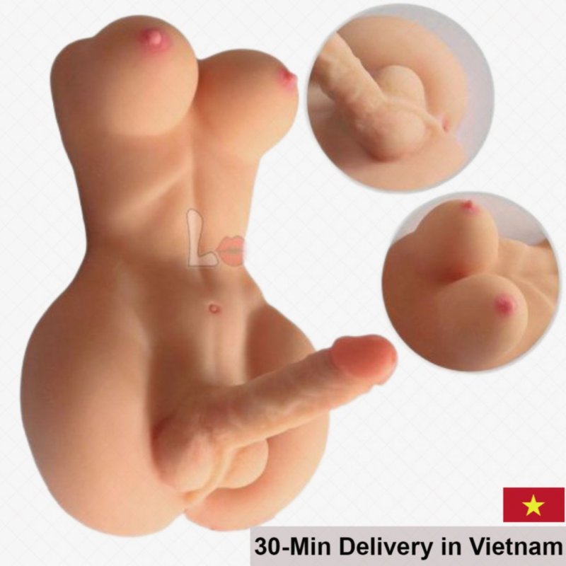 Less Ladyman Half Body TPR Sex Doll Transgender Toy 