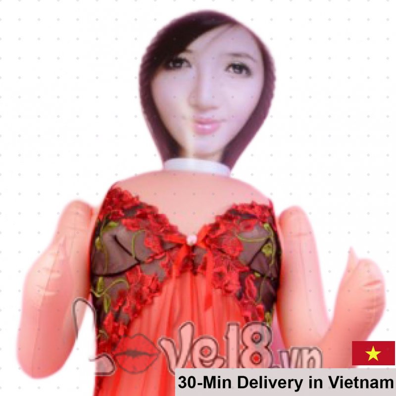 Inflatable Sex Doll Compact Silicone Vaginal Anal Stimulator 