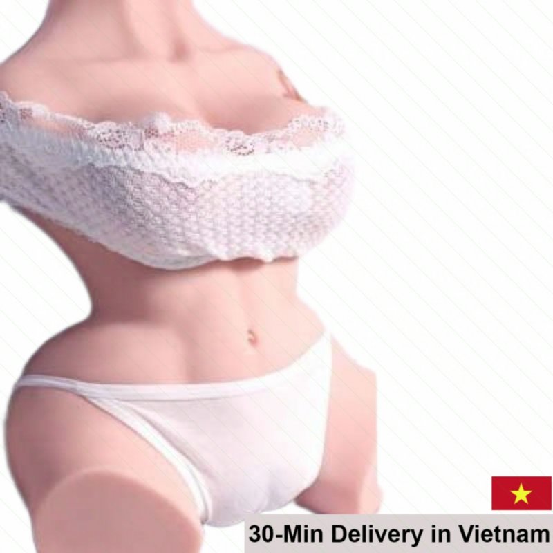 Sexy seated half body love doll premium lifelike adult pleasure toy 