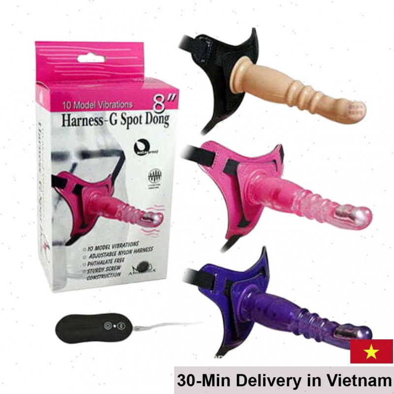 small vibrating strap-on dildo for lesbian les 