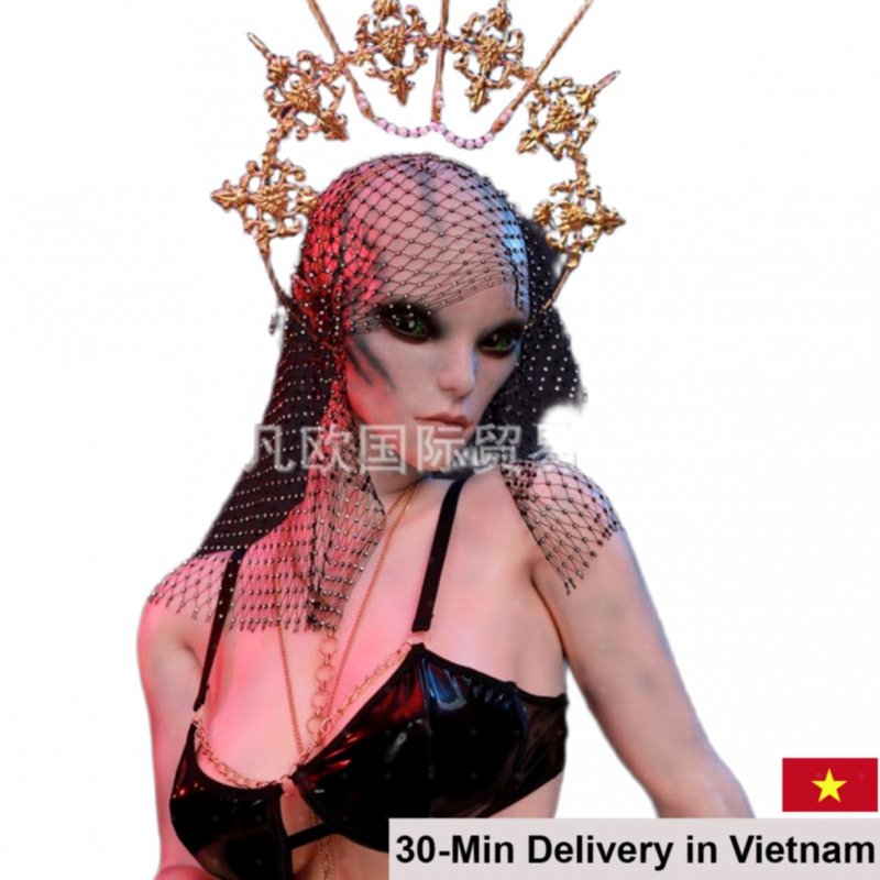 Alien Queen Morgana Silicone Sex Doll 1.53m Realistic 