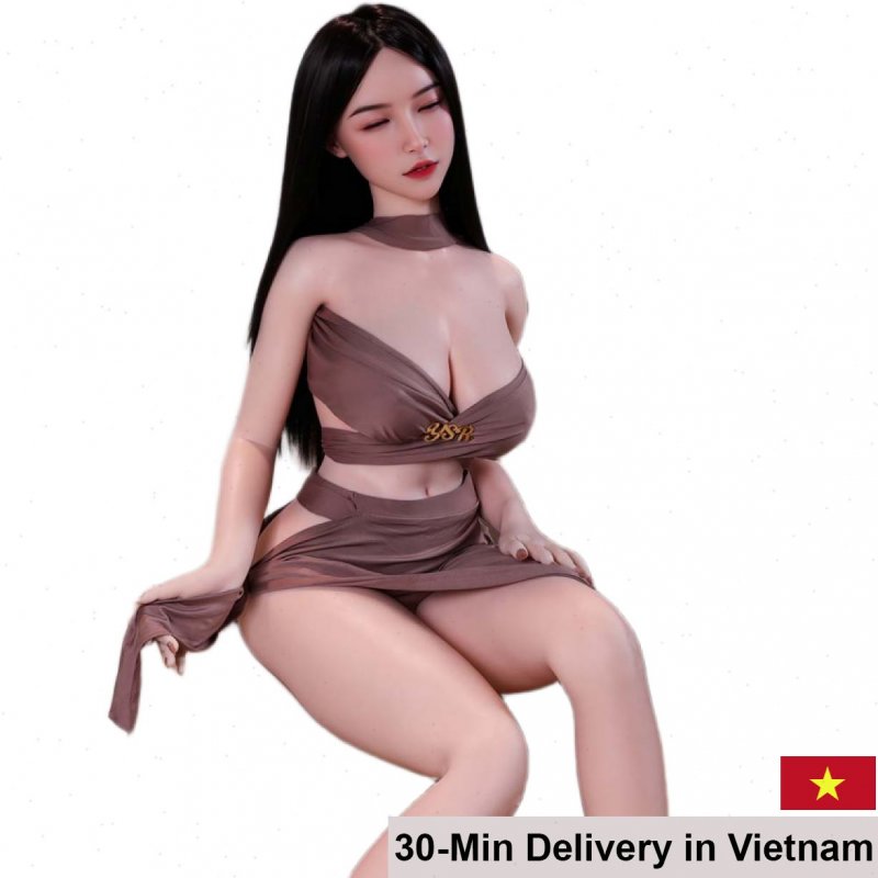 Sexy Asian Hạ Mây Love Doll 1.58m Dreamy Eyes Realistic 