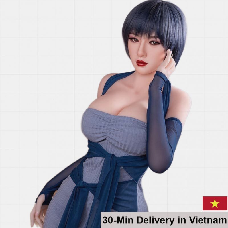 Full Body Chin Sun 145cm Blue Hair Anime Style Premium Doll 