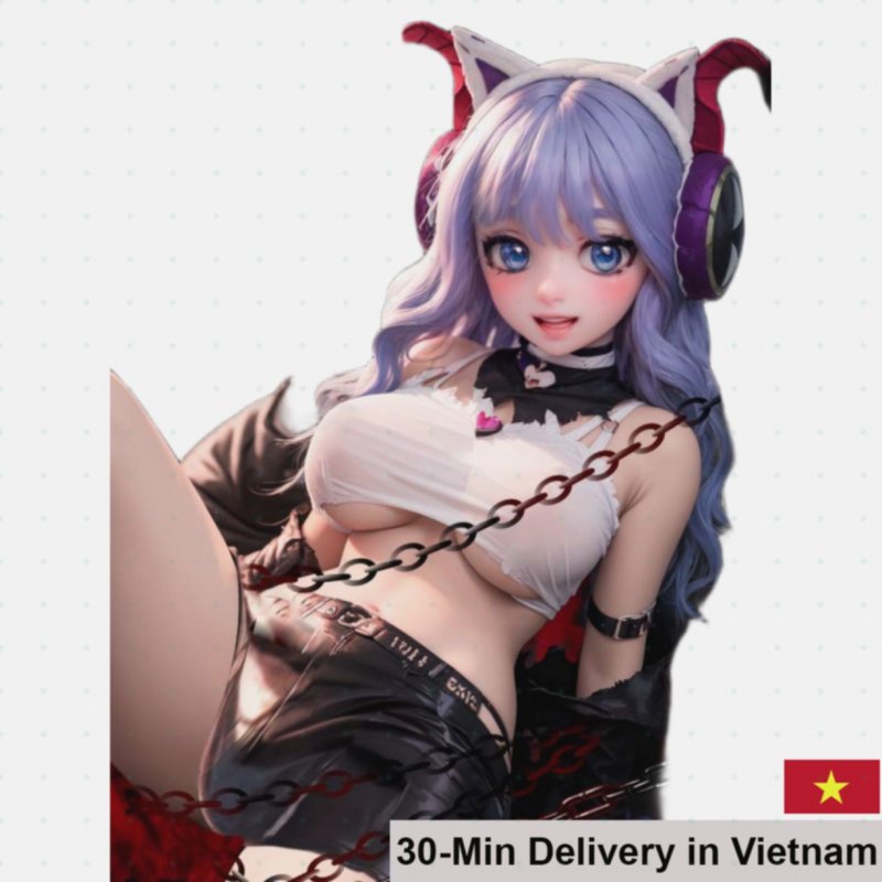 Mizzzee Little Devil Lilith 80cm Anime Head Sex Doll Silicone 