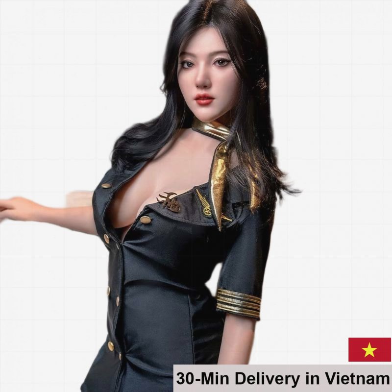 Full Air Hostess Silicone TPE Love Doll 158cm 