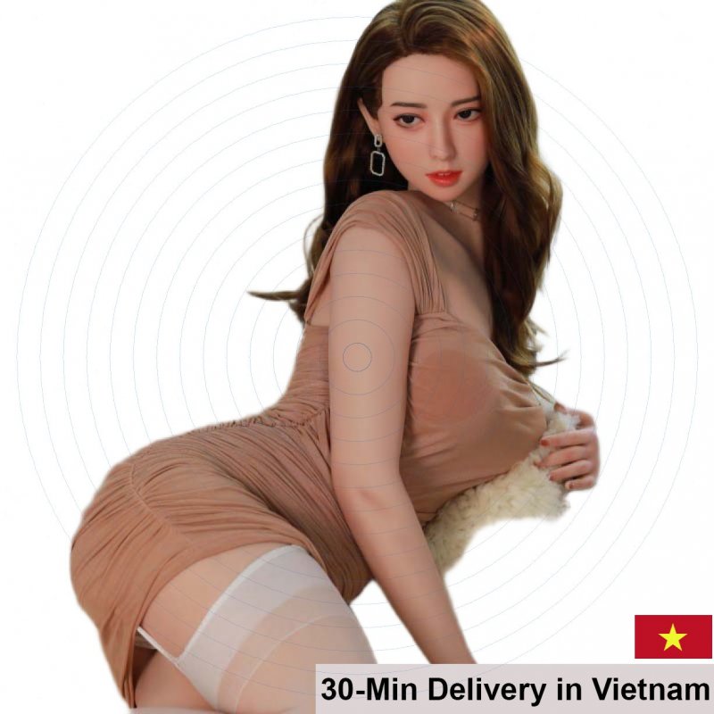Full Thư Nhiễm 1.58m Silicone Head TPE Sexy Curve Doll 