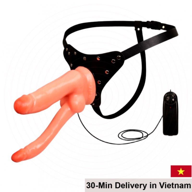 Remote Control Strap-On Vibrator Anal Stimulation 