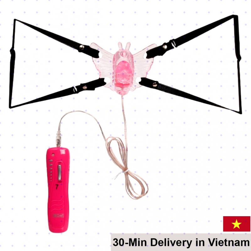 Mini Butterfly Strap-On Vibrating Silicone Safe Sex Toy 