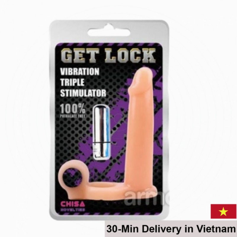 Chisa Strap-On Vibrating Soft Silicone Penis 15.5cm 