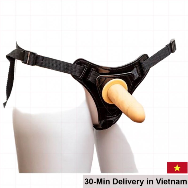 Lesbian Soft Silicone Small Size Strap-On Dildo for Women 