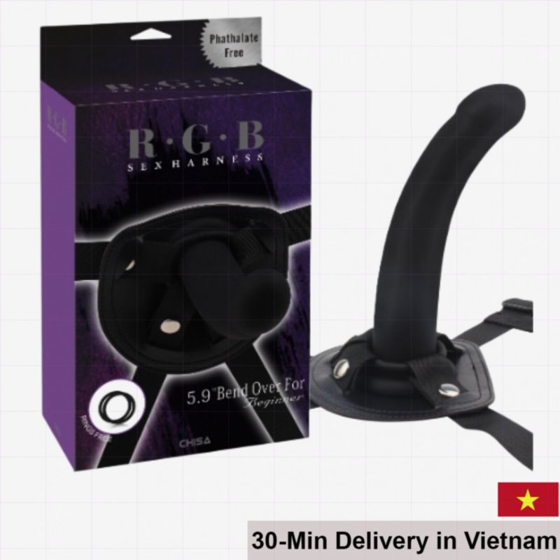 Chisa RGB Soft Curved Strap-On Silicone Dildo 15cm 