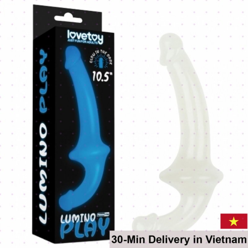 Lovetoy Lumino Double-Ended Transparent Dildo for Lesbians 