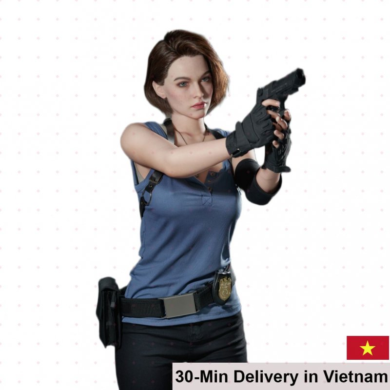 Game Lady Jill Valentine 168cm Premium Japanese Silicone Realistic Doll 