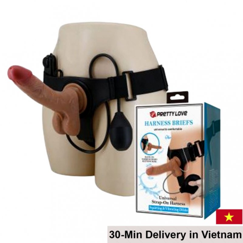 Realistic Vibrating Strap-On with Multi-Speed Functions 