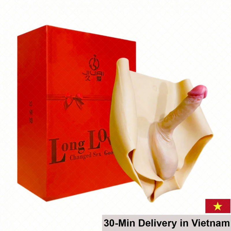 Realistic Silicone Strap-On Panties Male Les Couple Toy 