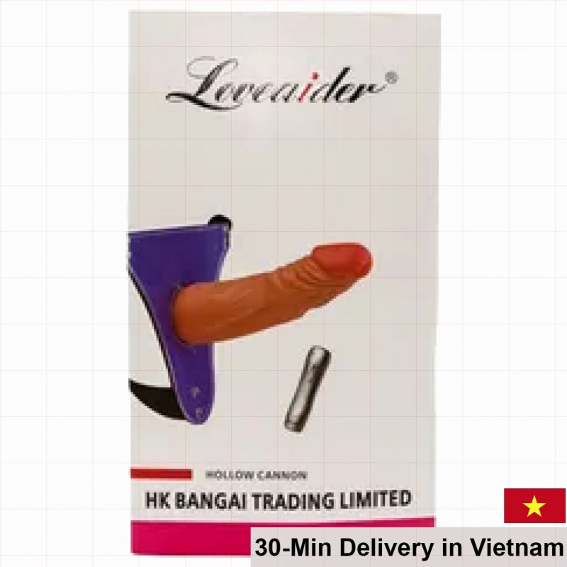 Loveaider Hollow Soft Realistic Male Dildo Vibrator 