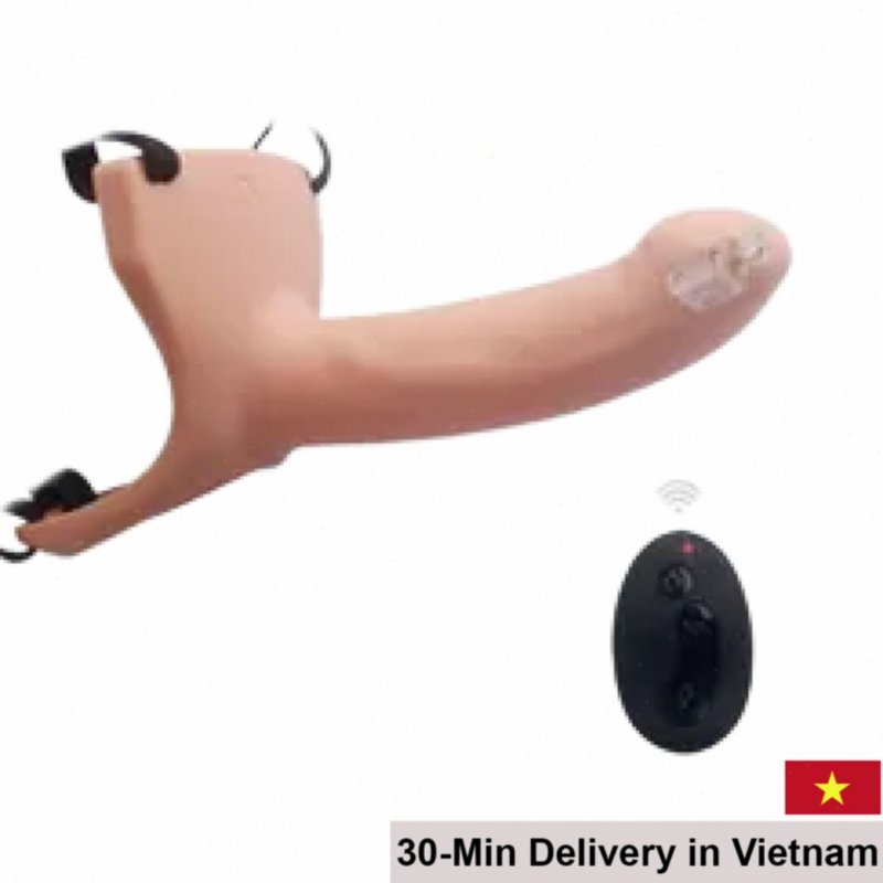 Hollow Soft Vibrating Male Enlarger Remote Control Silicone 