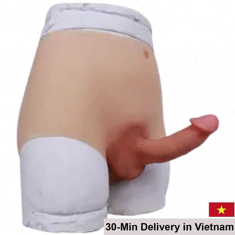 Lesbian Silicone Strapless Dildo Realistic Flexible Vibrator 