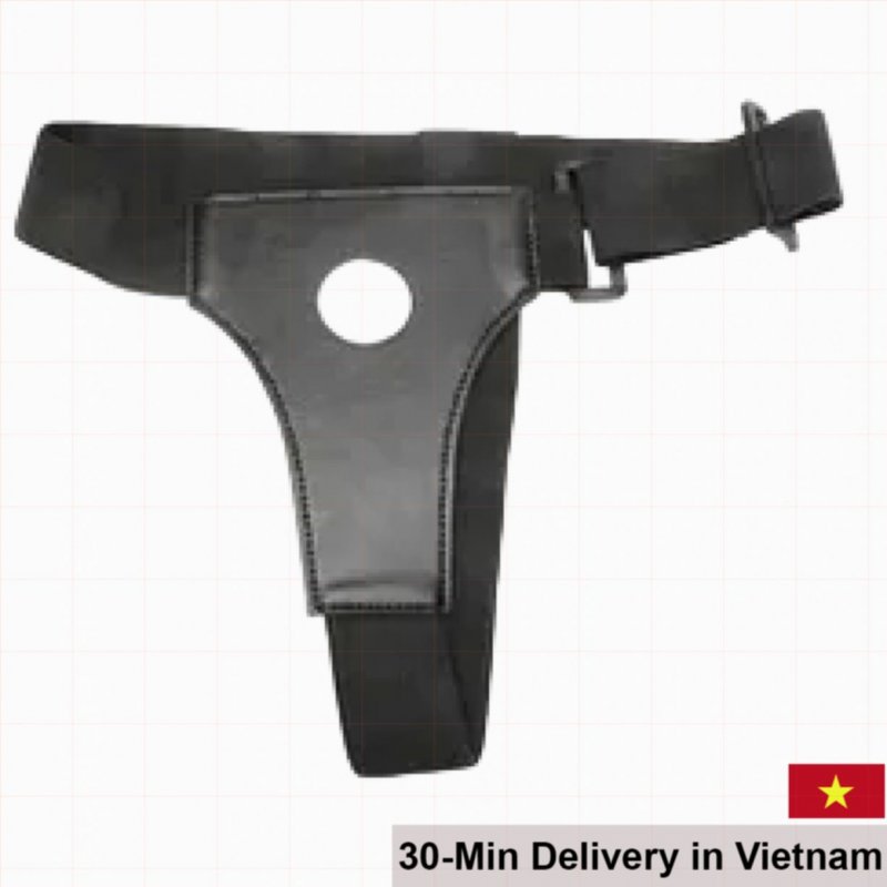 Mini PU Leather Strap-On Accessory For Compact Dildos Secure Fit 