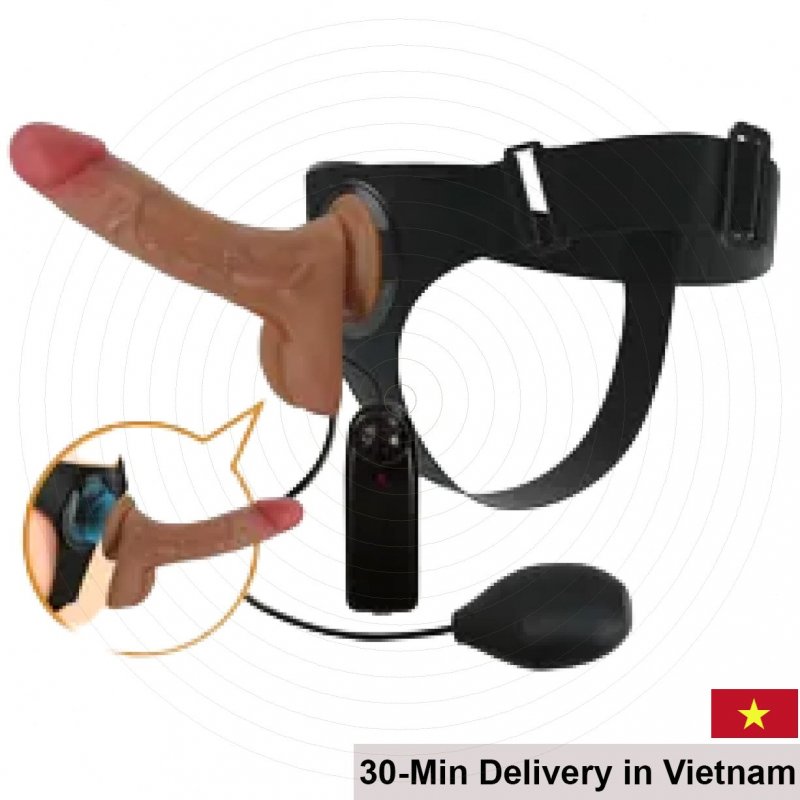 3in1 Pretty Love Strap-On Dildo with Ejaculation and Vibration 