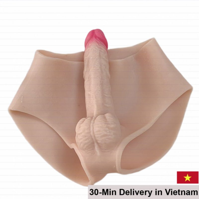 Silicone strap-on dildo, unisex pleasure, soft and real feel 