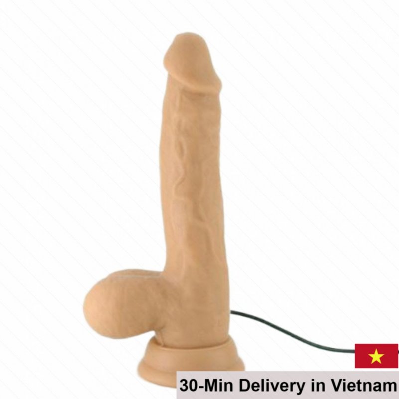 Cyber Skin 2-in-1 Wall-Mounted Vibrating Dildo Silicone 