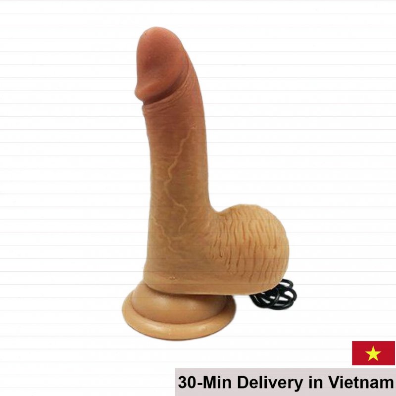 Nature Cock Soft Silicone Wall-Mounted Vibrating Masturbator 