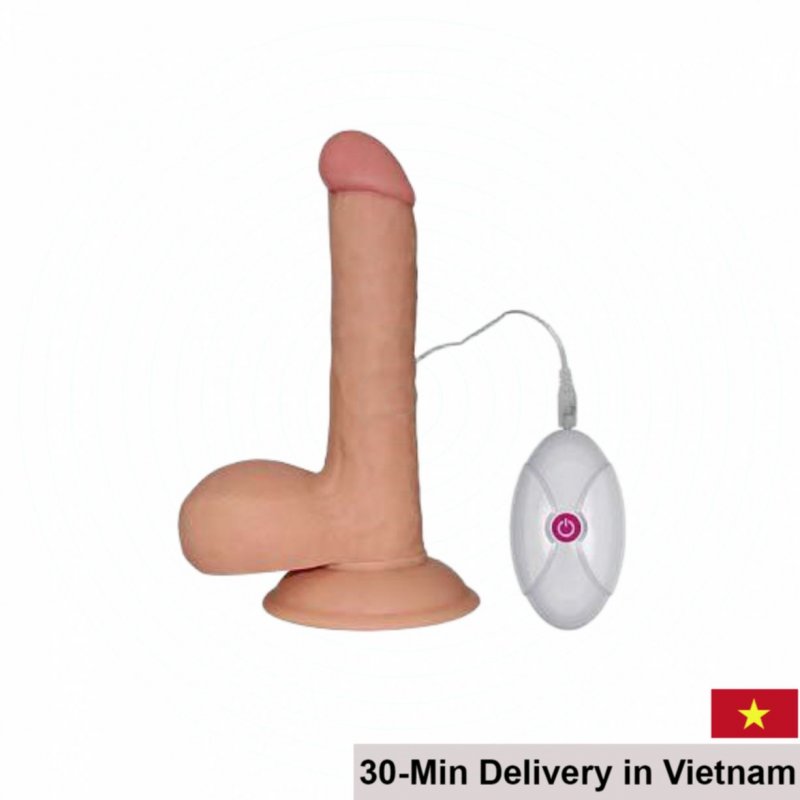 Lovetoy Ultra Soft Dude 7.5″ Silicone Realistic Vibrator 