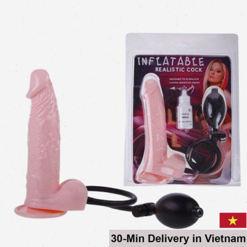 Baile Inflatable Wall Mounted Dildo Powerful Silicone 