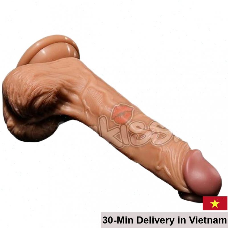 Real Dildo Soft Silicone Heated Vibrating Thrusting For Women 
