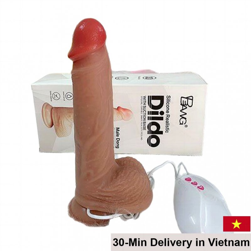 Silicone Heating Vibrating Realistic Female Dildo 22cm 
