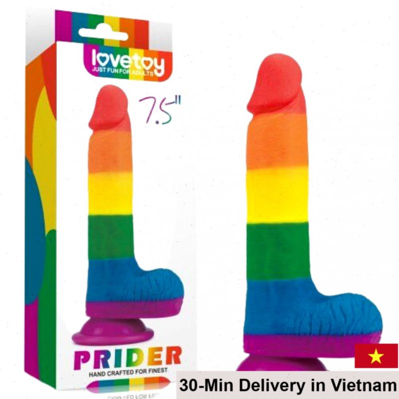 Lovetoy Prider Silicone Realistic Dildo 3 Sizes Prostate G Spot 