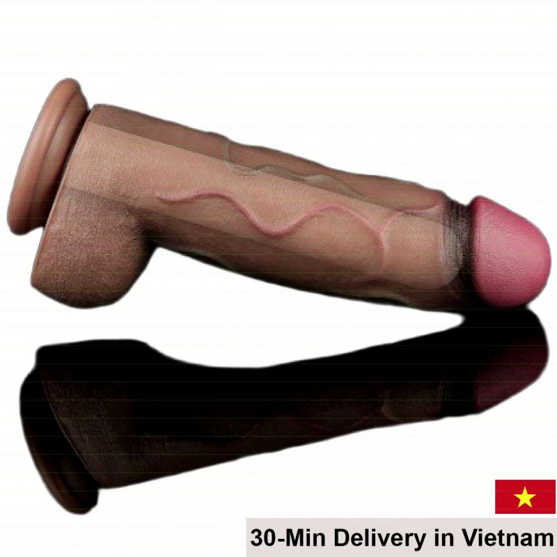 Lovetoy XXL 12 Inch Double Layer Silicone Dildo For Gay Men 