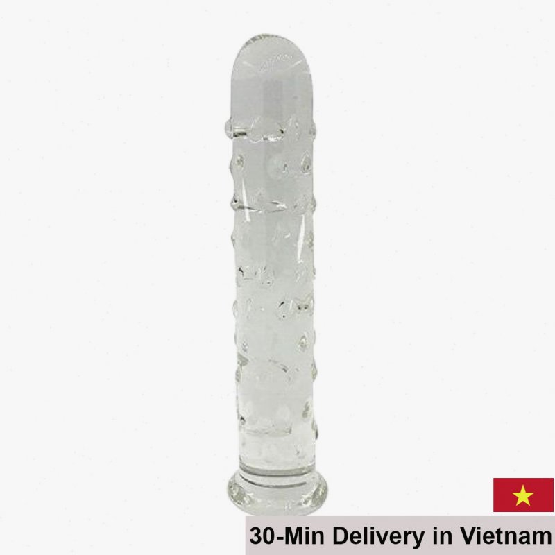 Large Glass Vibrating Dildo for Intense Sensual Stimulation 