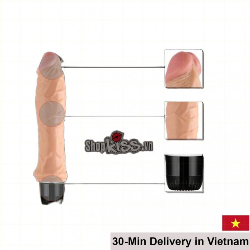 Lovetoy Real Feel Soft Silicone Female Dildo 