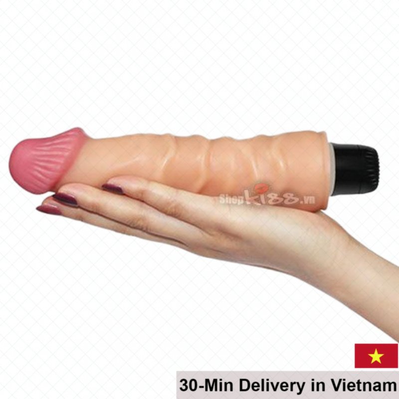 Lovetoy Silicone Vibrating Handheld Dildo 20cm Durable 