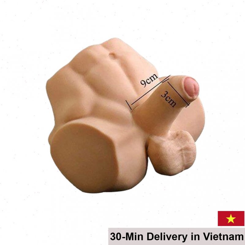 Six-Pack Abs Gay Strap-On Dual Function Anal Toy 