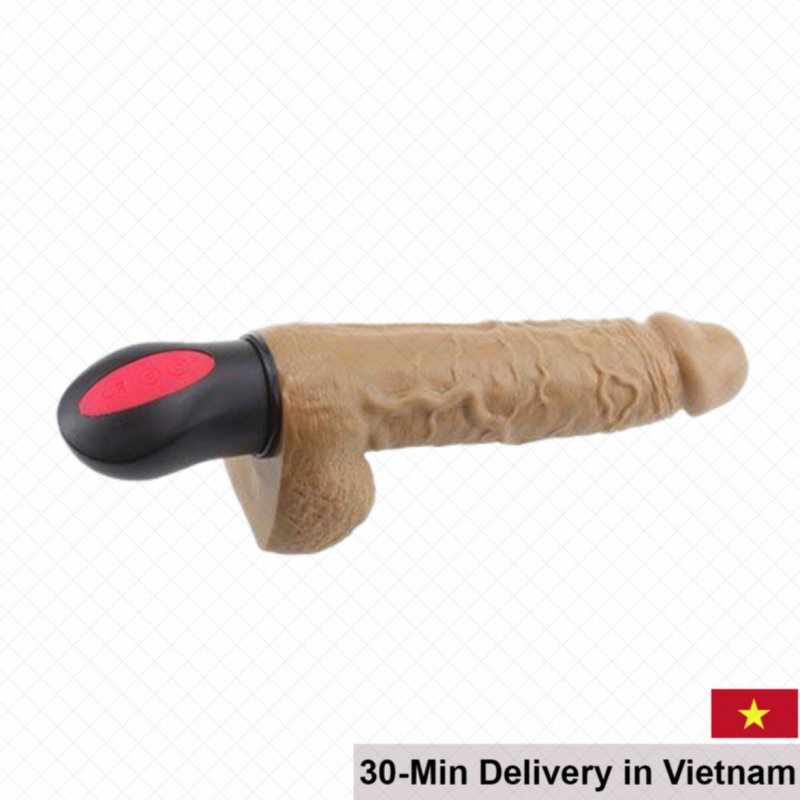 Heated Vibrating Realistic Dildo Female Pleasure Toy 