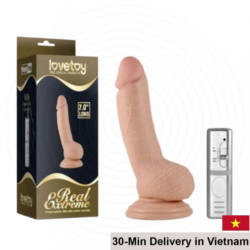 Lovetoy Real Extreme 7.0 Inch Suction Wall Dildo Powerful 