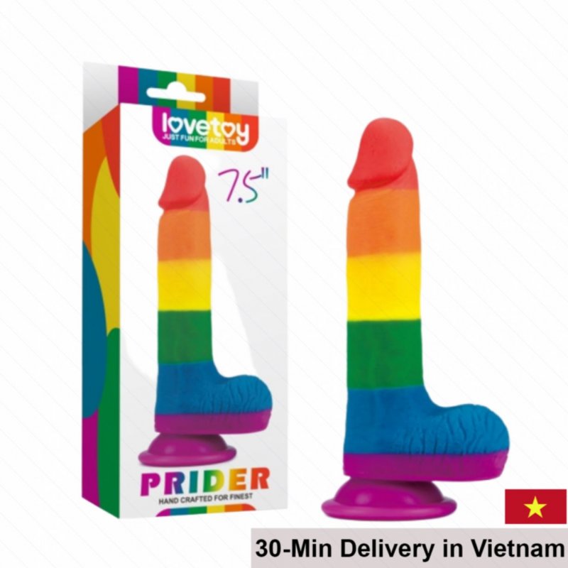 Lovetoy 7.5 Inch Suction Cup Dildo for Hands-Free Fun 