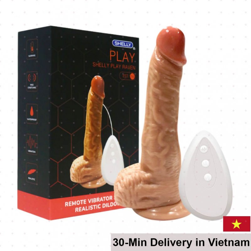 Wall-Mount Dildo Shelly Play Raven Multi-Mode Vibrator 