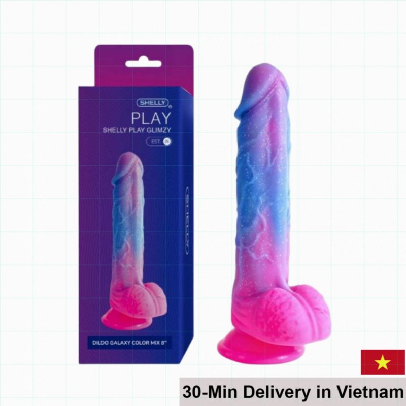 Shelly Play Glimzy 17cm Wall Mount Realistic Dildo 