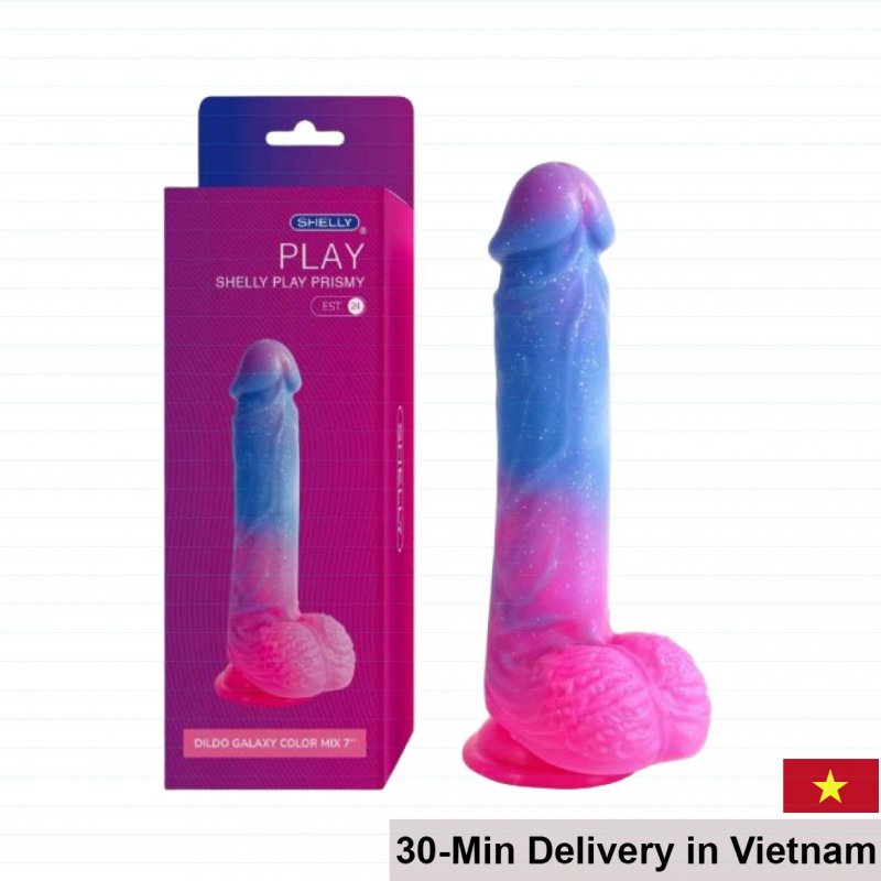 Shelly Play Prismy 14.5cm Wall-Mount Galaxy Pattern Dildo 