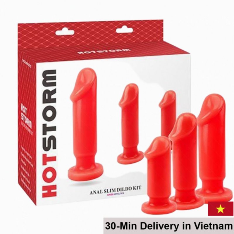 Hot Storm Silicone Mini Dildos Set for Anal Pleasure 