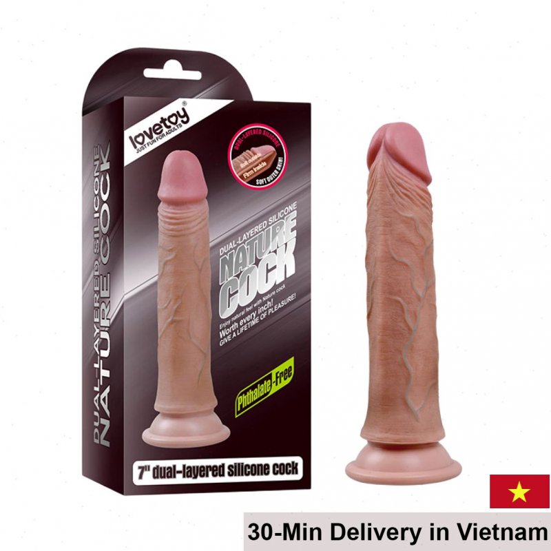 Lovetoy USA Ultra Soft 18cm Realistic Hands-Free Dildo 