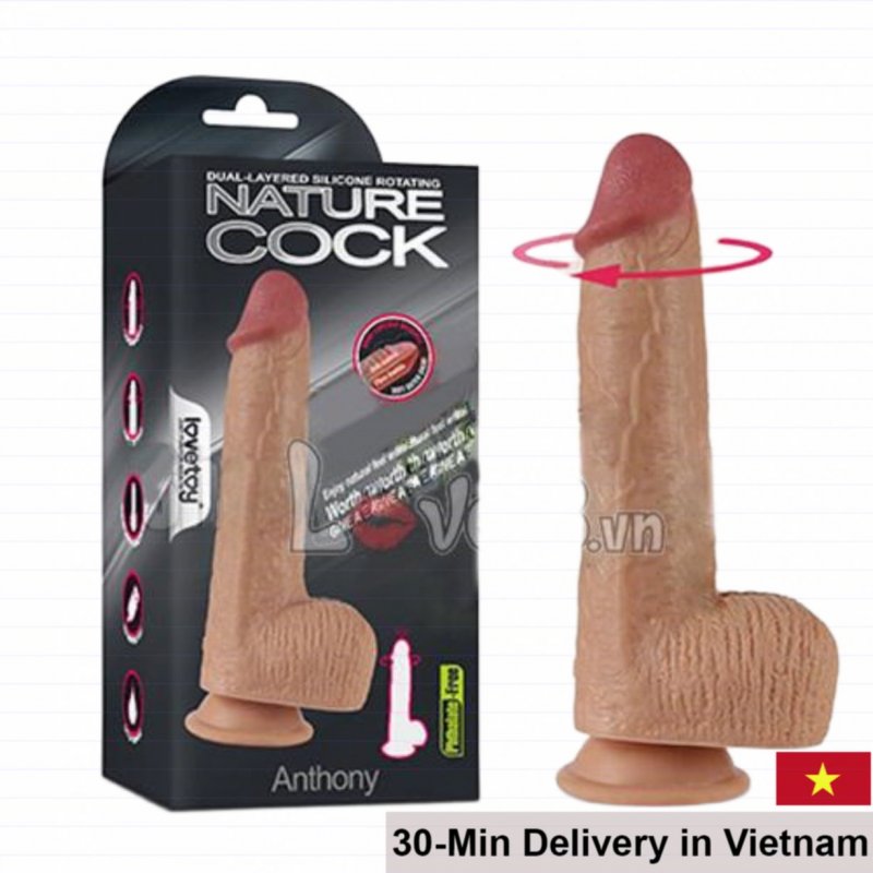 Lovetoy Anthony Ultra Soft Silicon Vibrating Dildo for Couples 